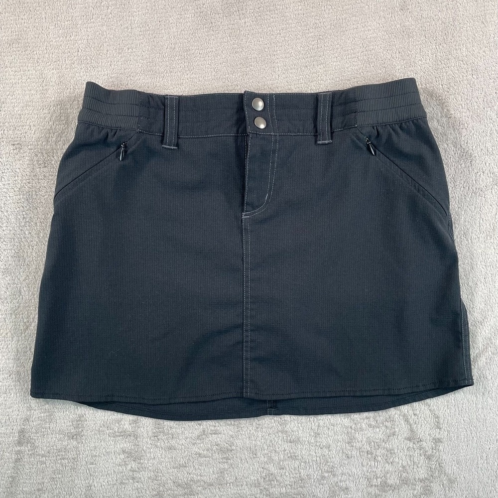 Kuhl Strattus Skort Women 2 Black Lightweight 4 Way stretch Wicking Outdoors $75